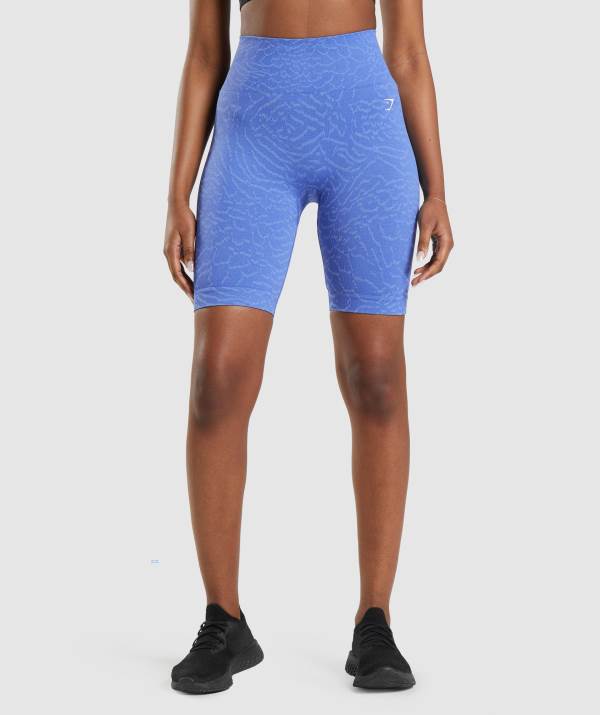 Damske Šortky Gymshark Adapt Animal Seamless Cycling Modre | KV1683590